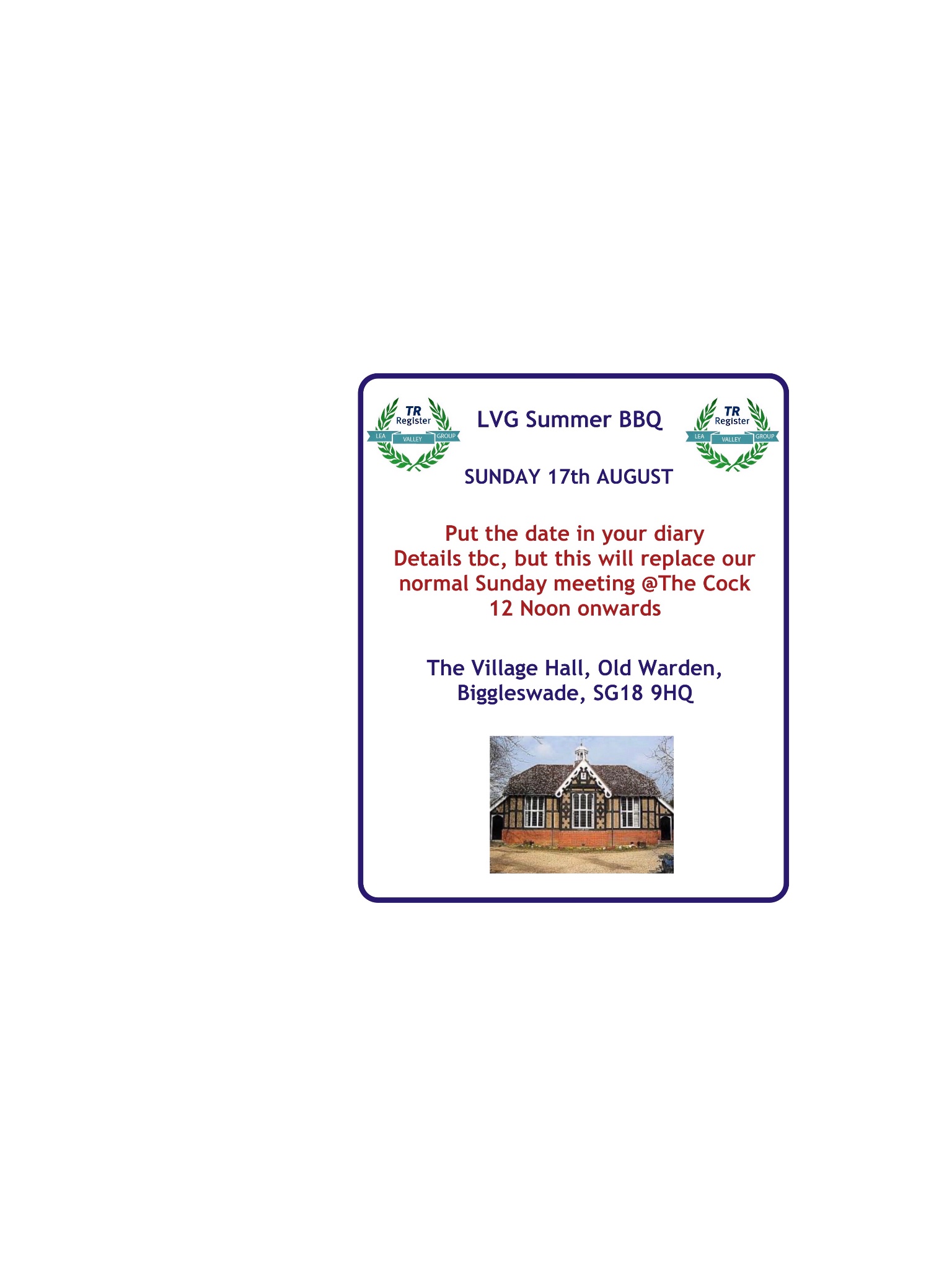 LVG Summer BBQ Club Meeting
