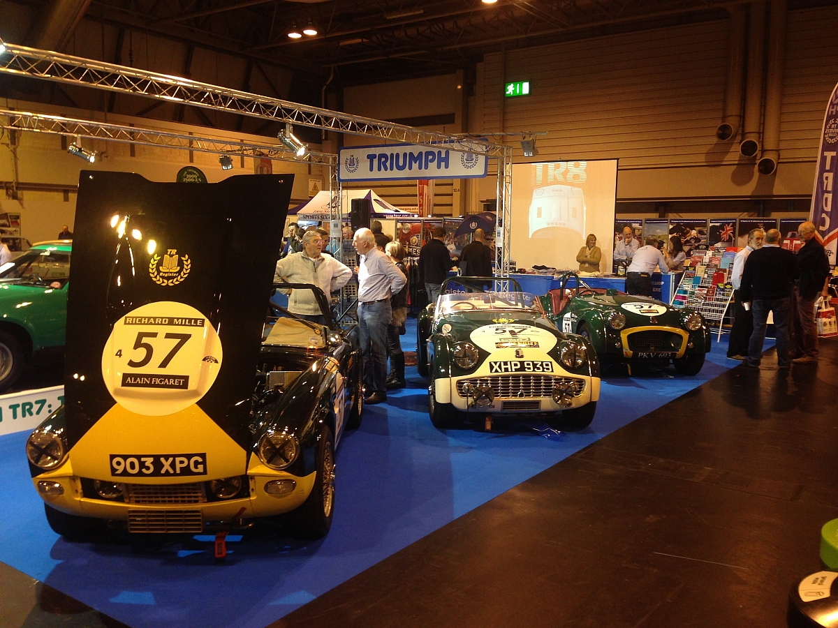 Triumphant Le Mans Team on display at NEC Classic Motorshow 2014
